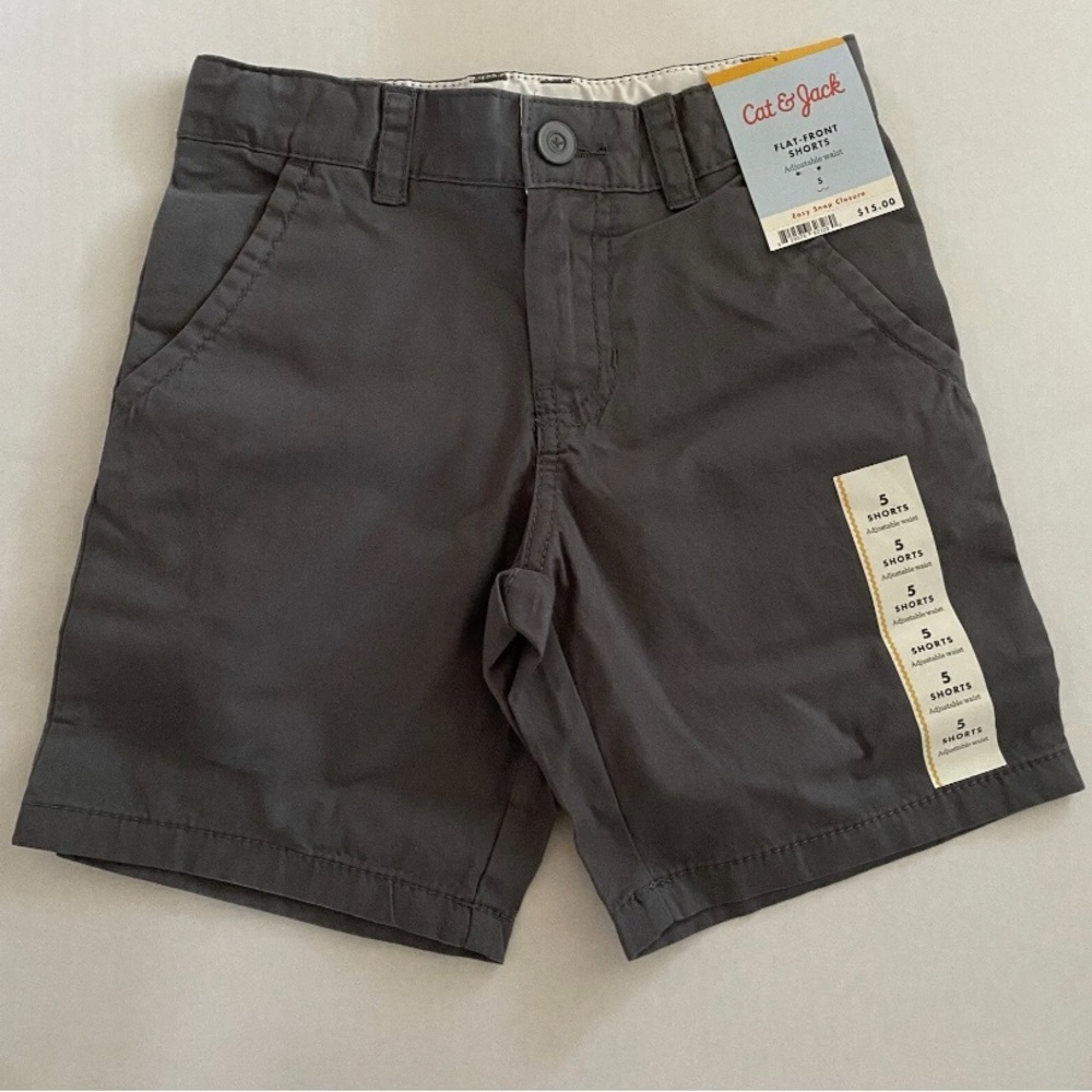 Cat and Jack Shorts Set Of 2 Adjustable Waist Easy Snap Closure HOST PICK - Picture 4 of 9